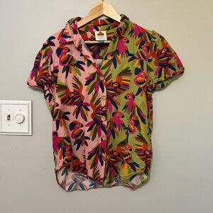 Colorful parrot shirt